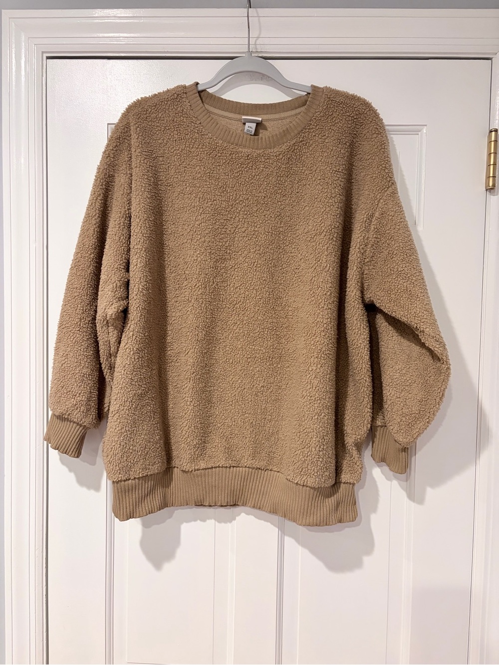 a new day Plush Sherpa Sweatshirt in Camel